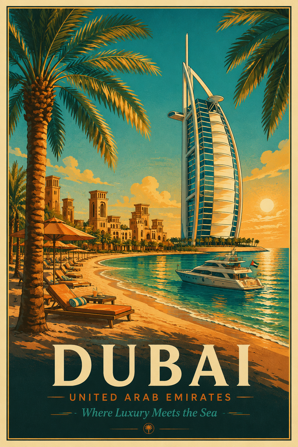 Dubai atm size fridge magnet