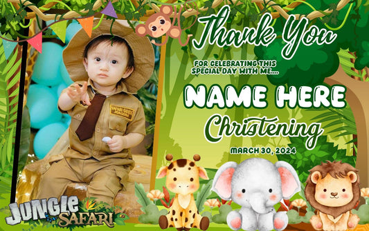 8pcs ATM-Size Boy Christening & Birthday Fridge Magnets