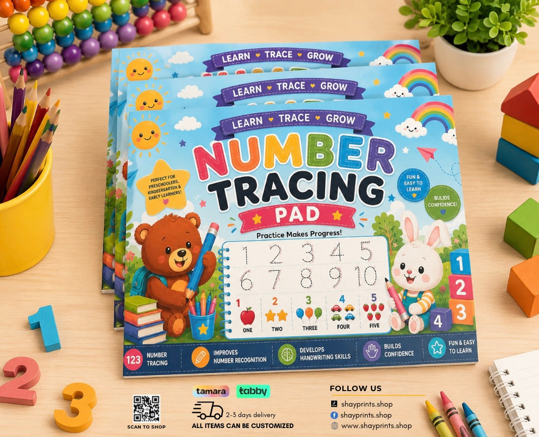 Tracing Pad – Quality Print | 30 Pages of Learning Fun