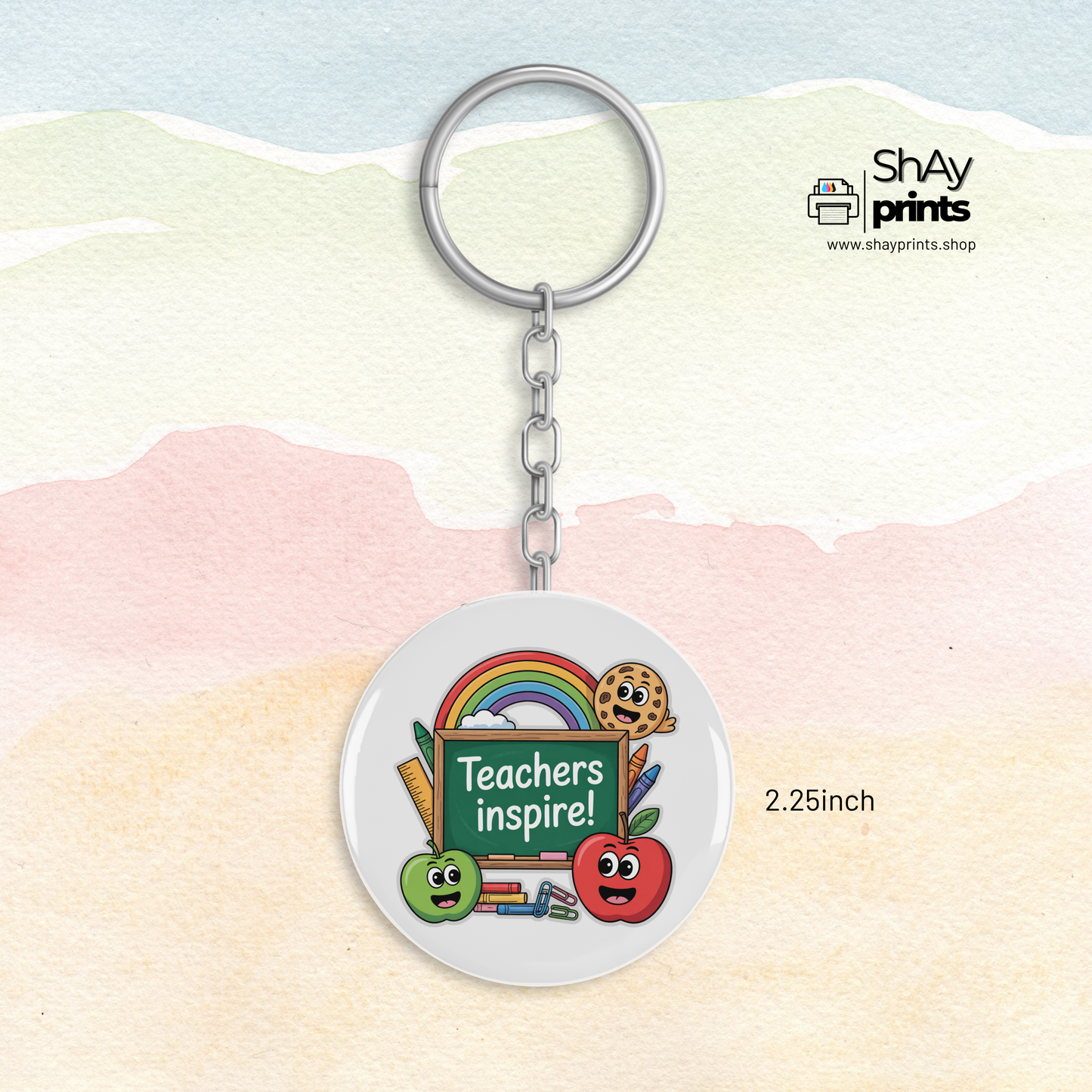 Teachers day Button Keychain