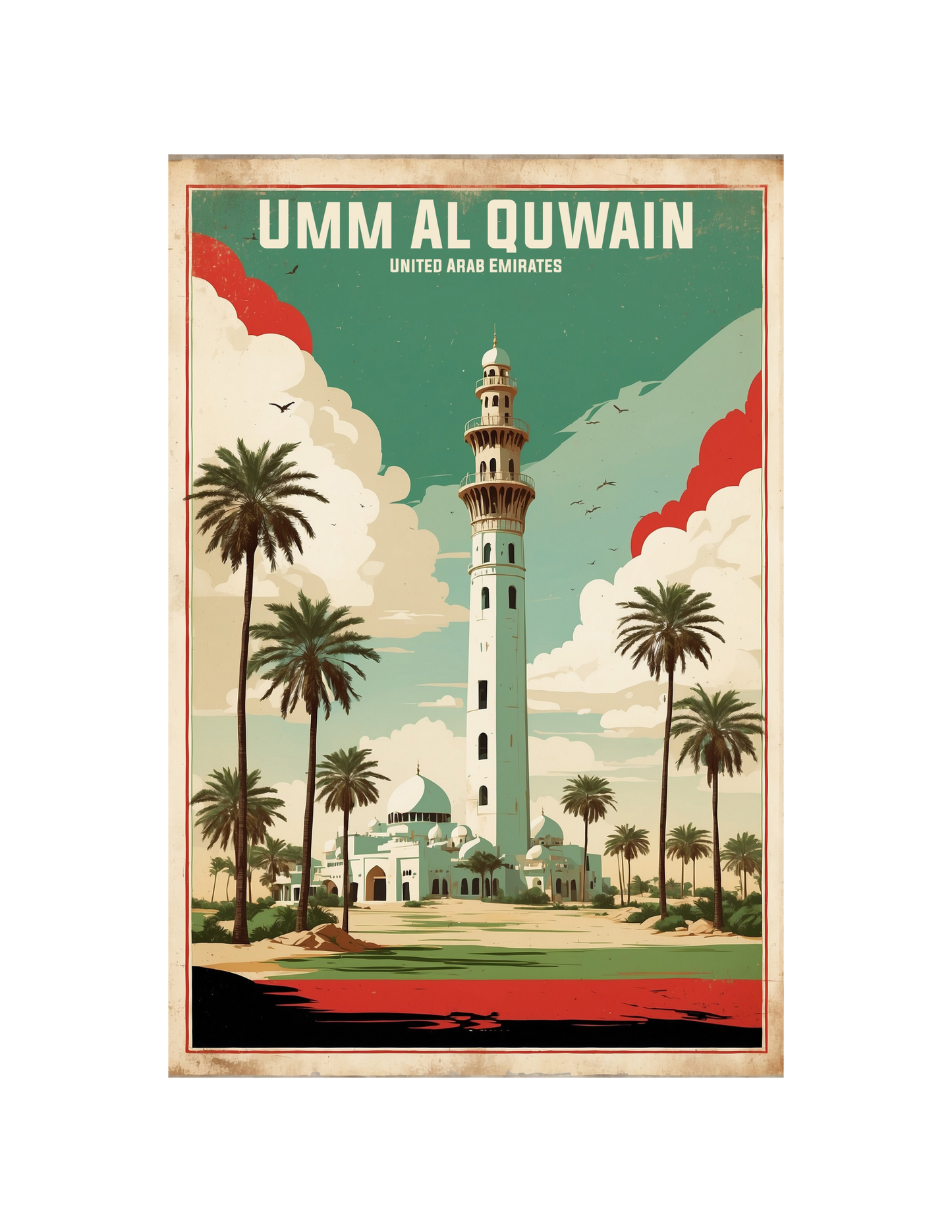 UAE atm size fridge magnet