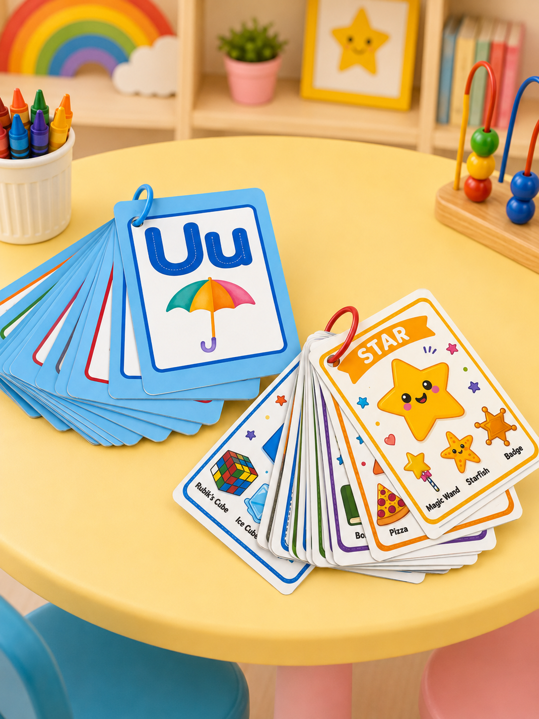 Educational Flash Cards – Alphabets, Numbers & Shapes