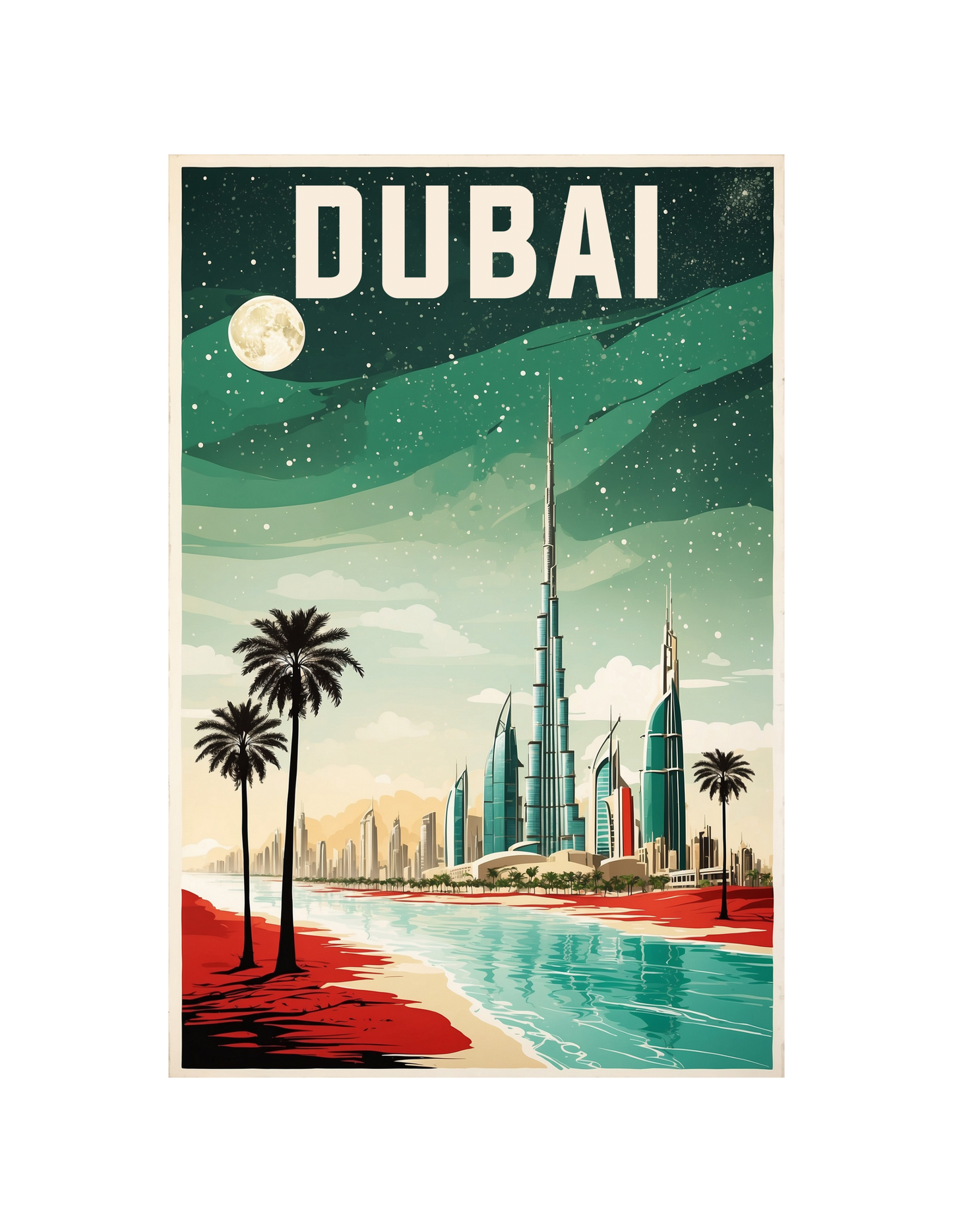 UAE atm size fridge magnet