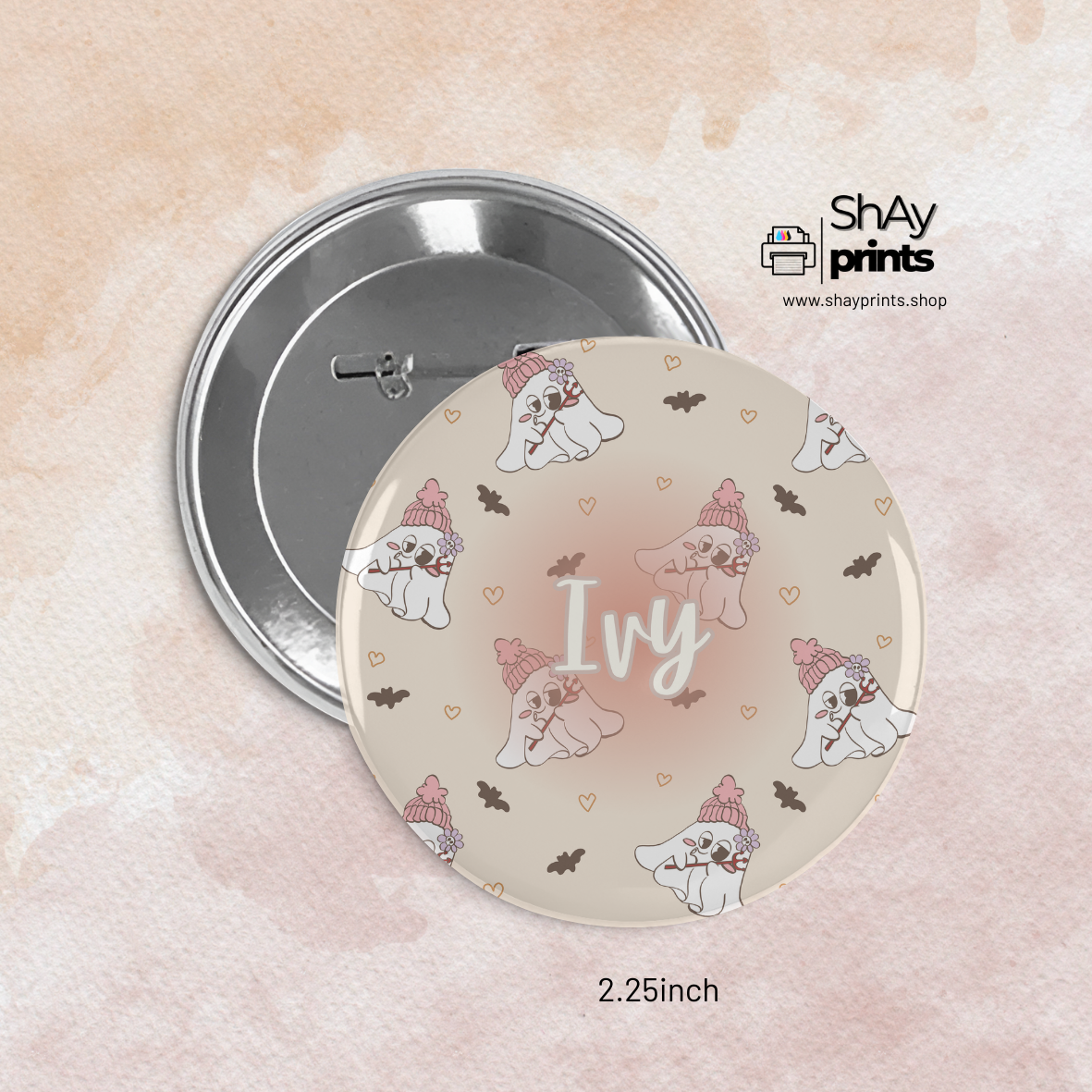 Customized Floral Button pins