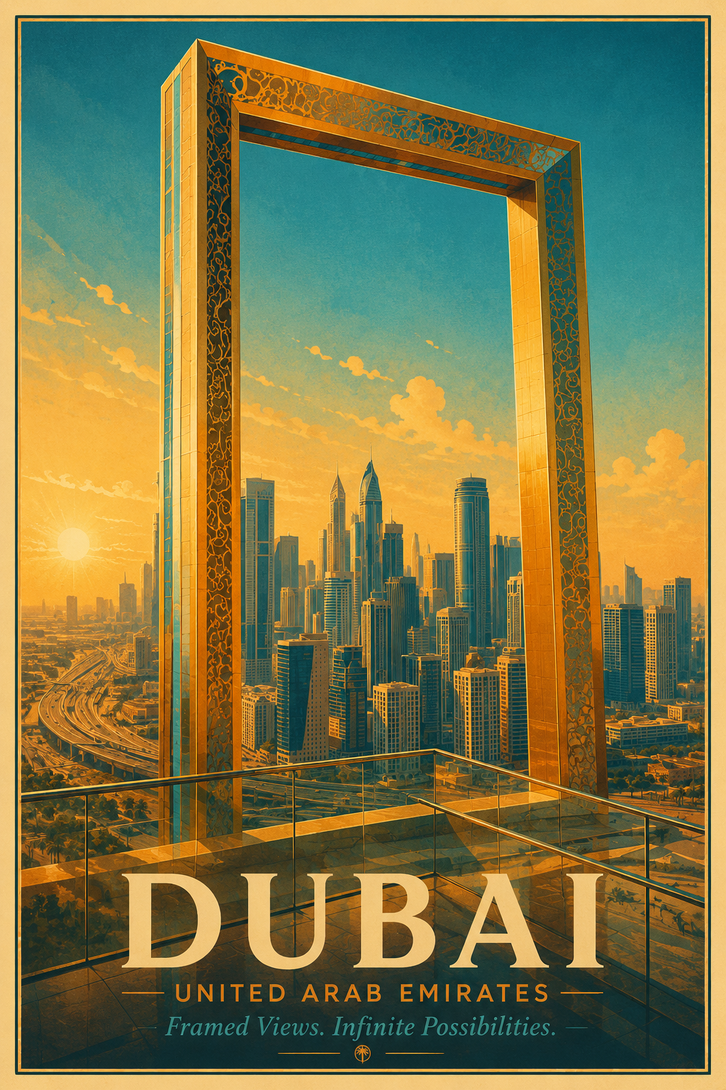 Dubai atm size fridge magnet