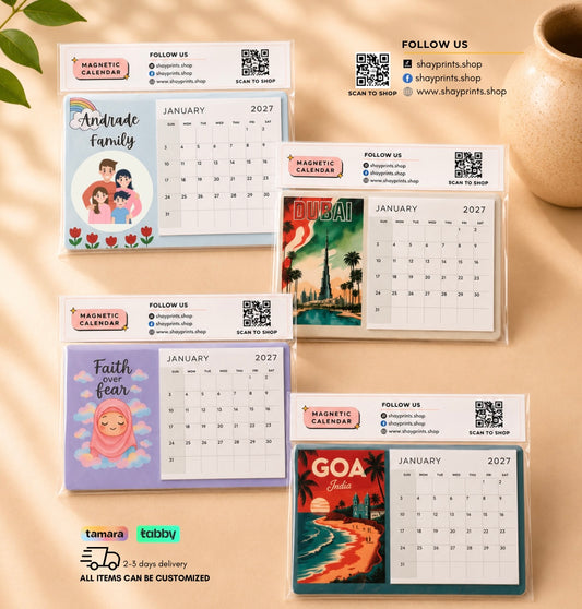 Personalized Magnetic Calendar