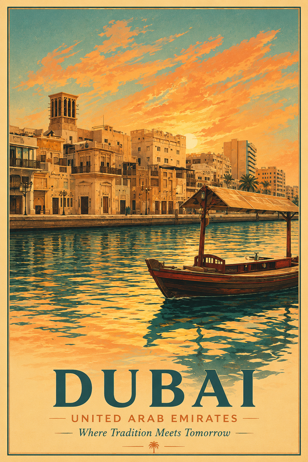 Dubai atm size fridge magnet