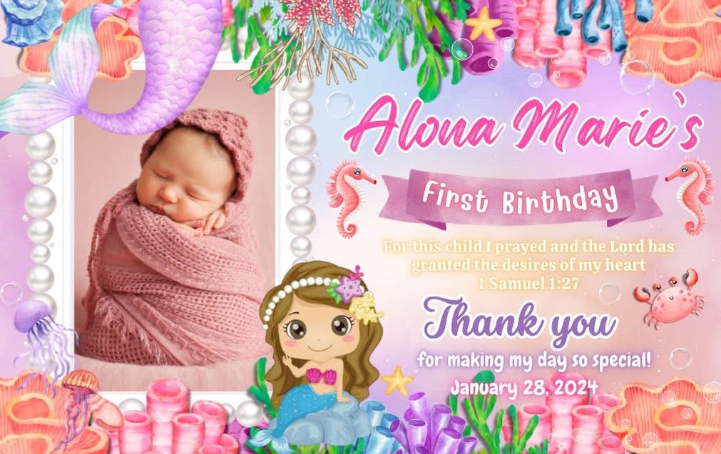 8pcs ATM Size Girl Christening & Birthday Fridge Magnets