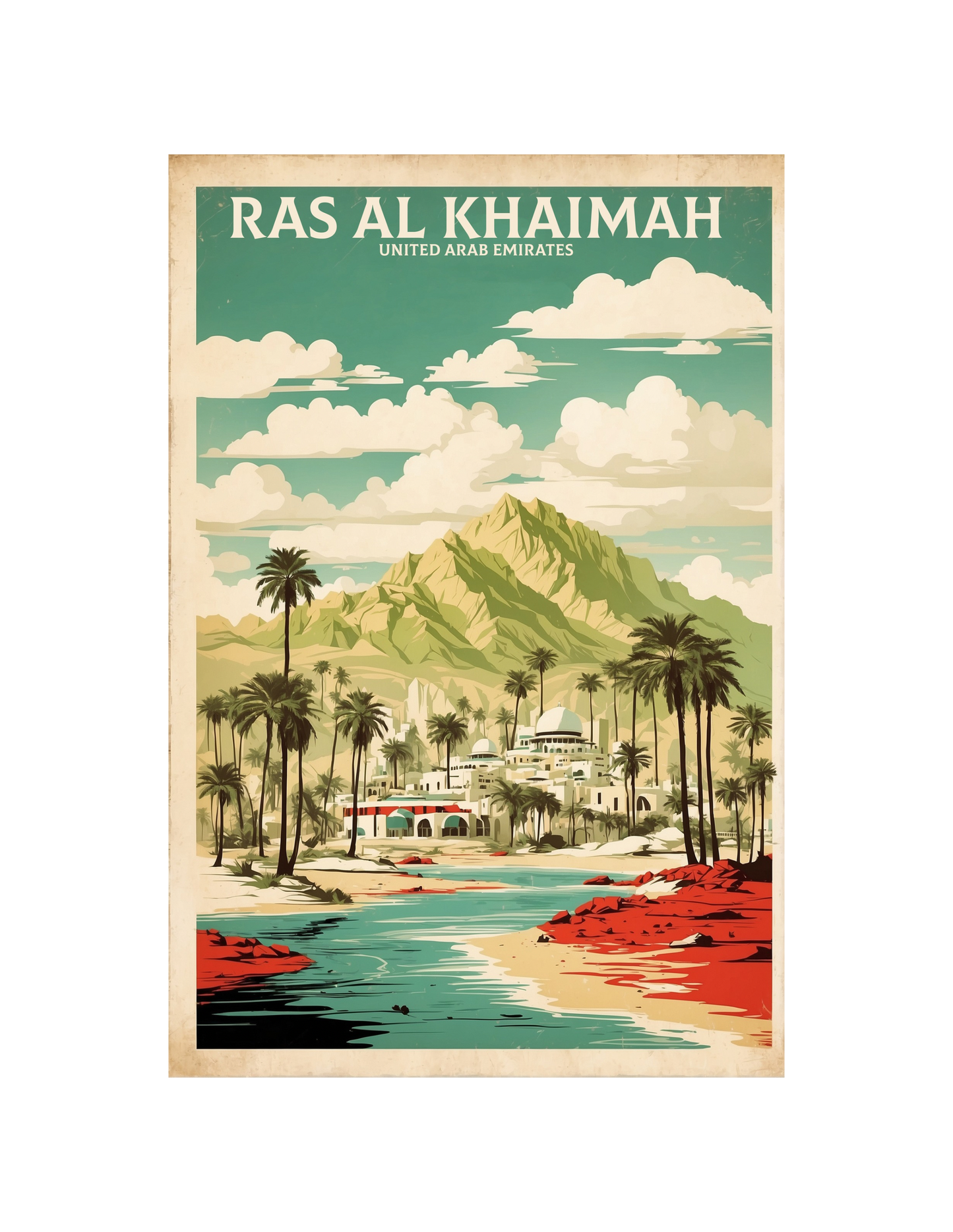 UAE atm size fridge magnet