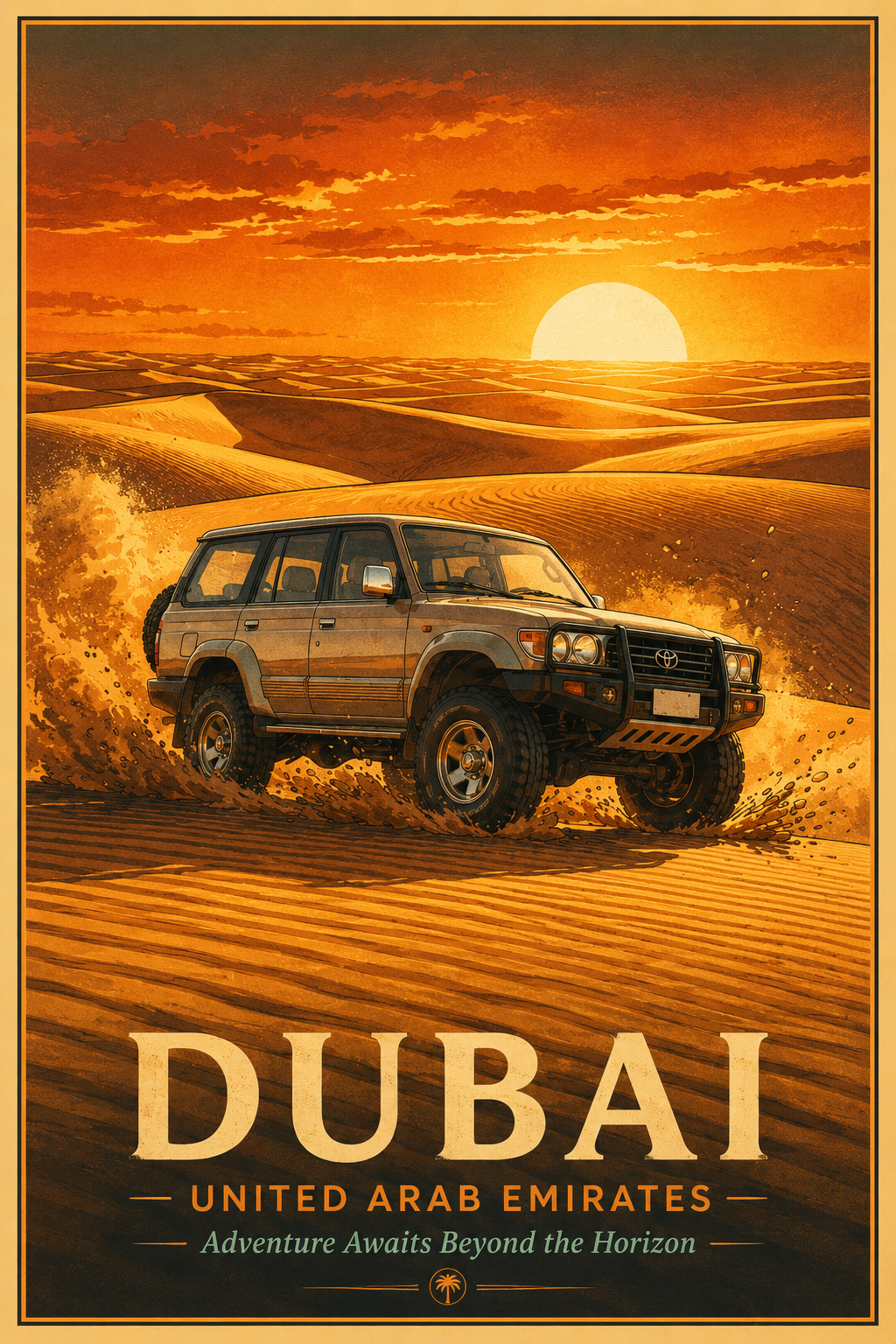Dubai atm size fridge magnet