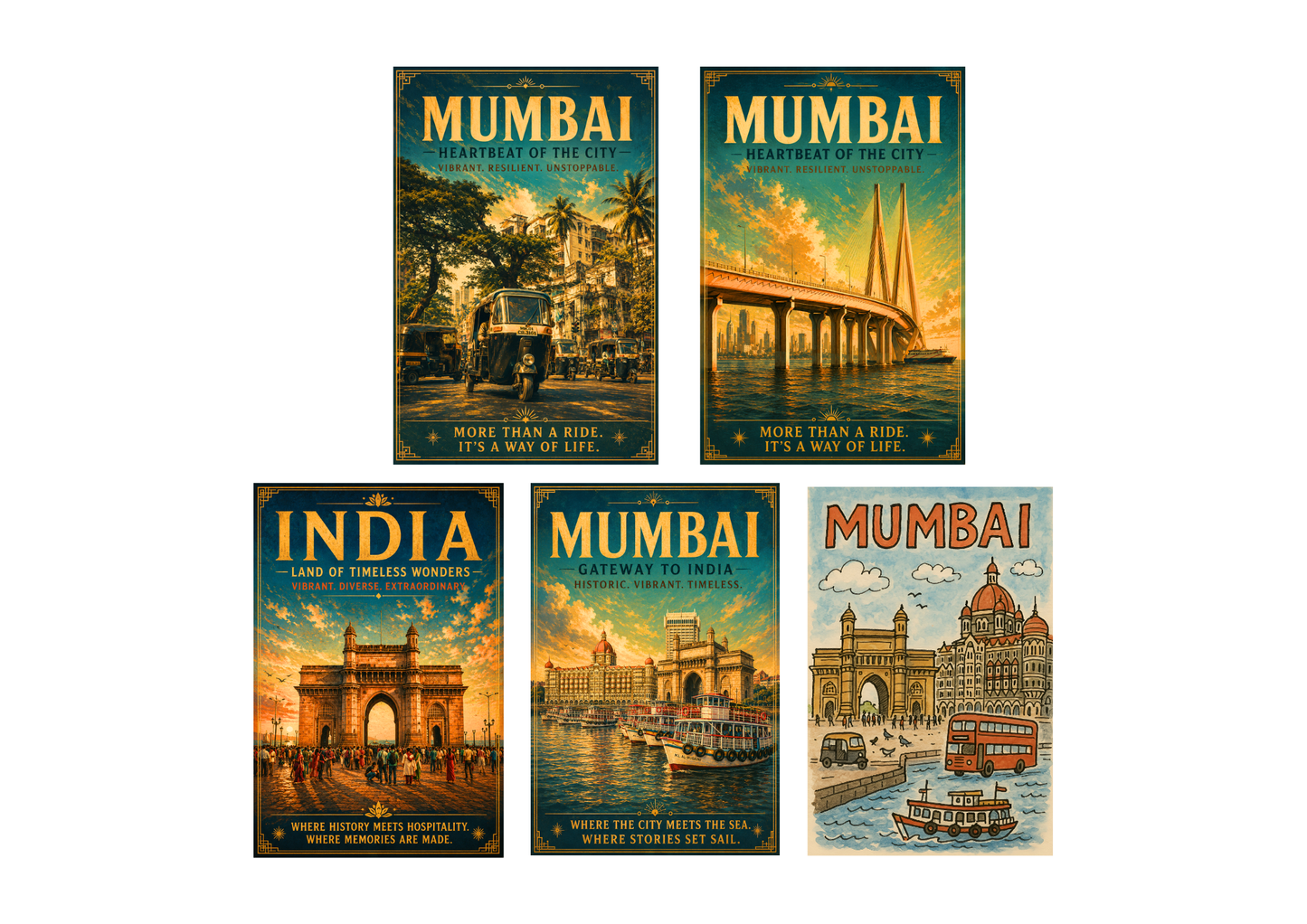 Mumbai, India ATM-Size Fridge Magnet