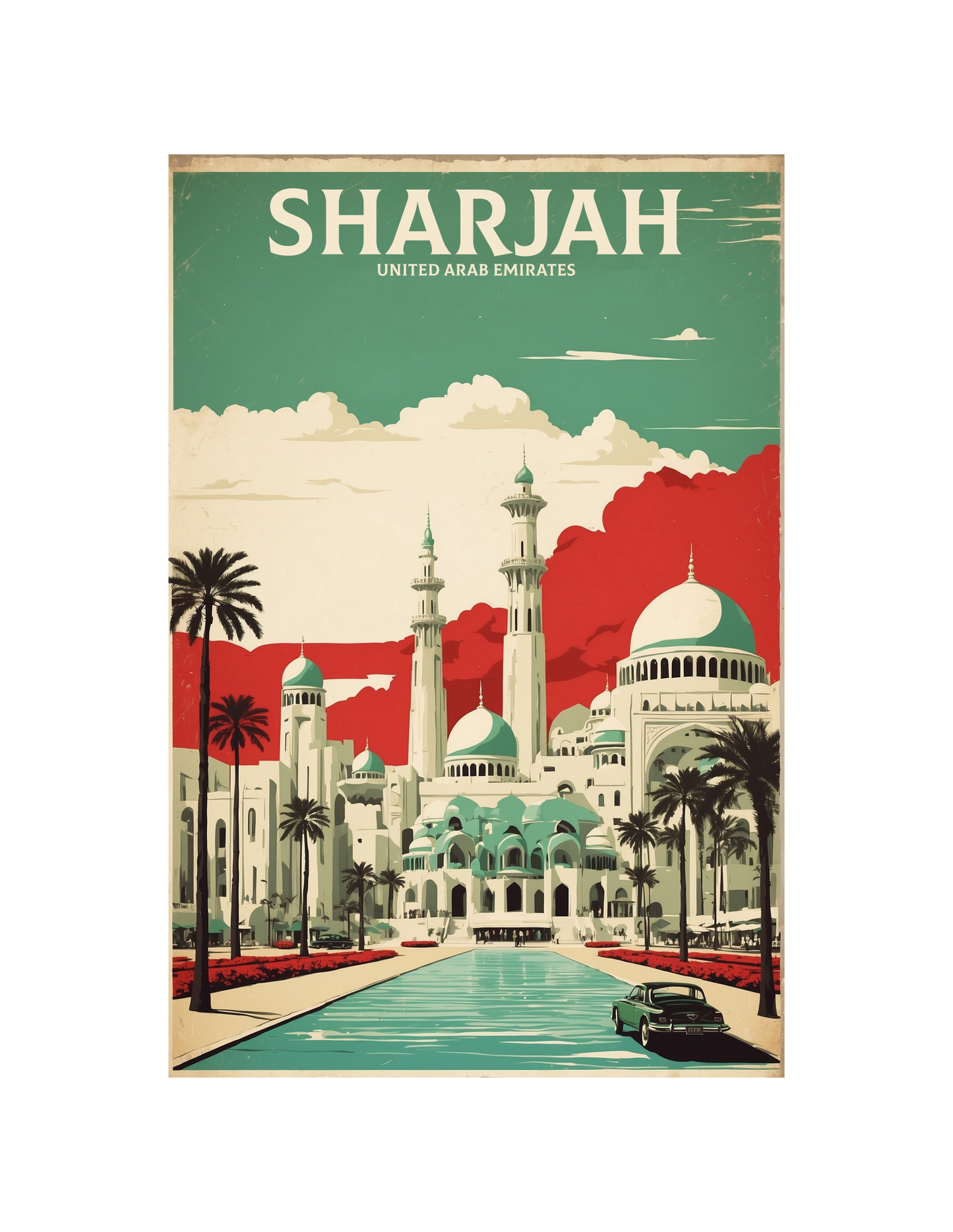 UAE atm size fridge magnet