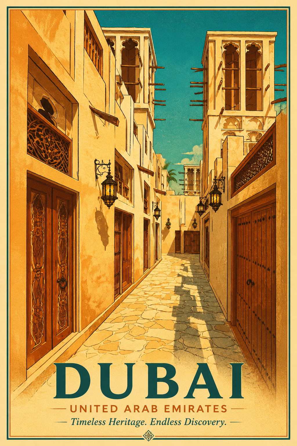 Dubai atm size fridge magnet