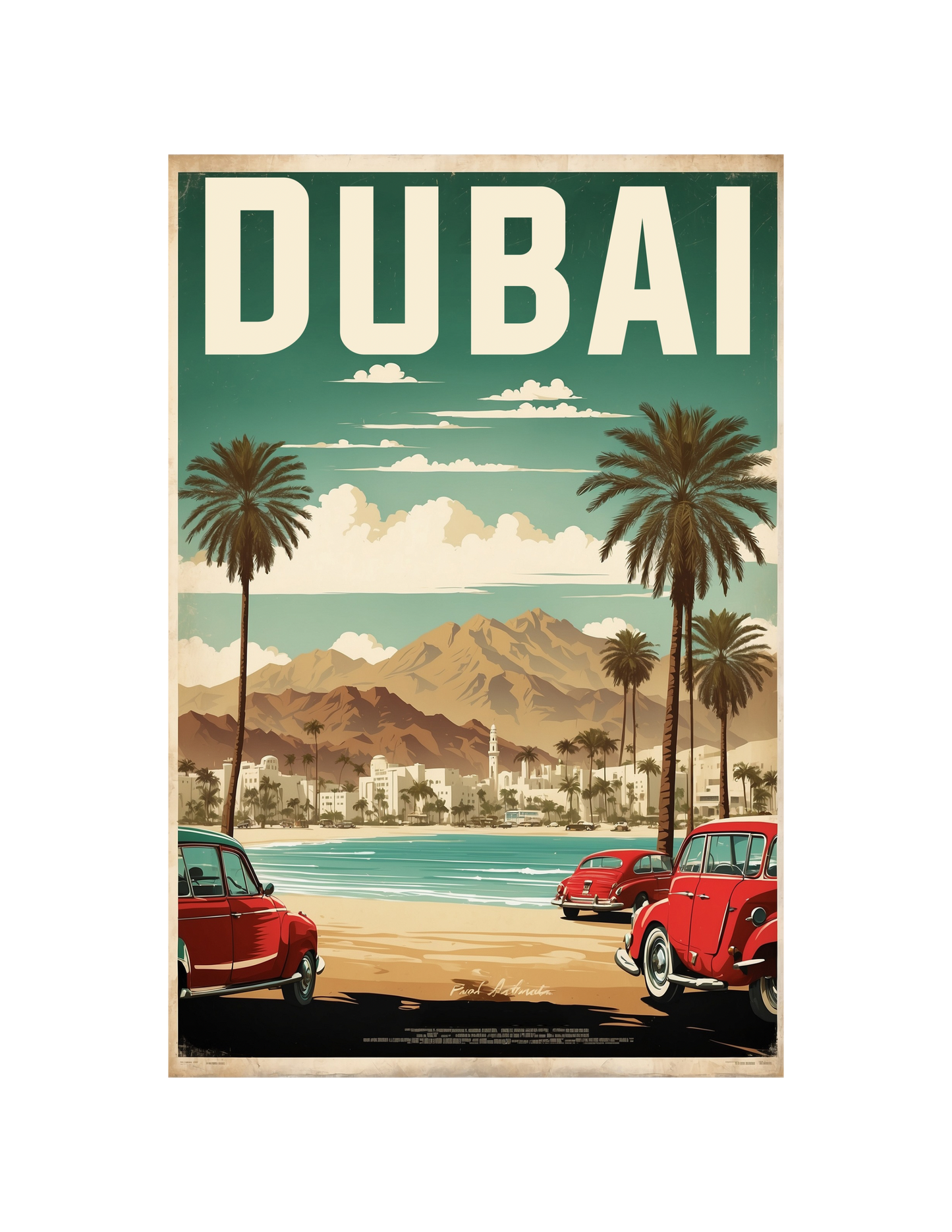 UAE atm size fridge magnet