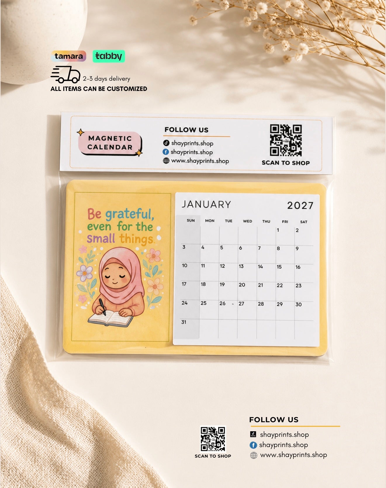 Affirmations Magnetic Calendar