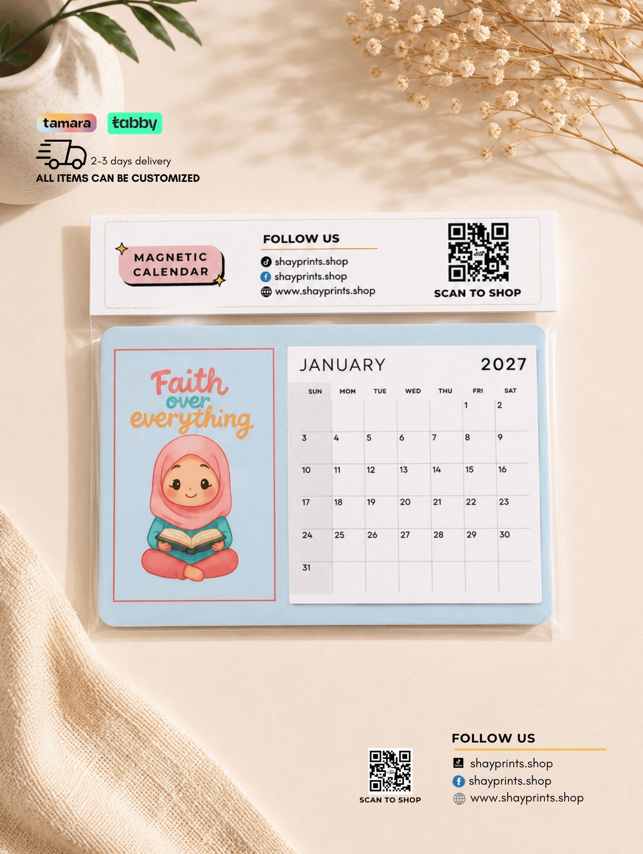 Affirmations Magnetic Calendar