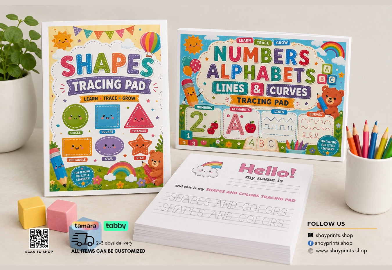 Tracing Pad – Quality Print | 30 Pages of Learning Fun