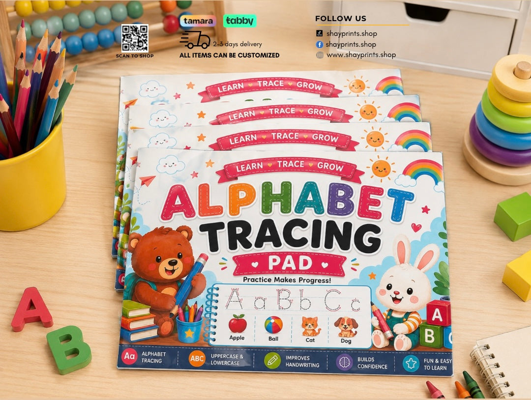 Tracing Pad – Quality Print | 30 Pages of Learning Fun