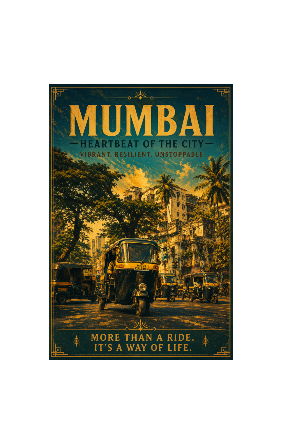 Mumbai, India ATM-Size Fridge Magnet