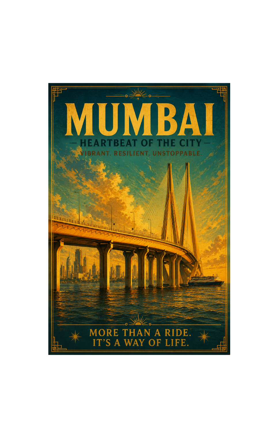 Mumbai, India ATM-Size Fridge Magnet