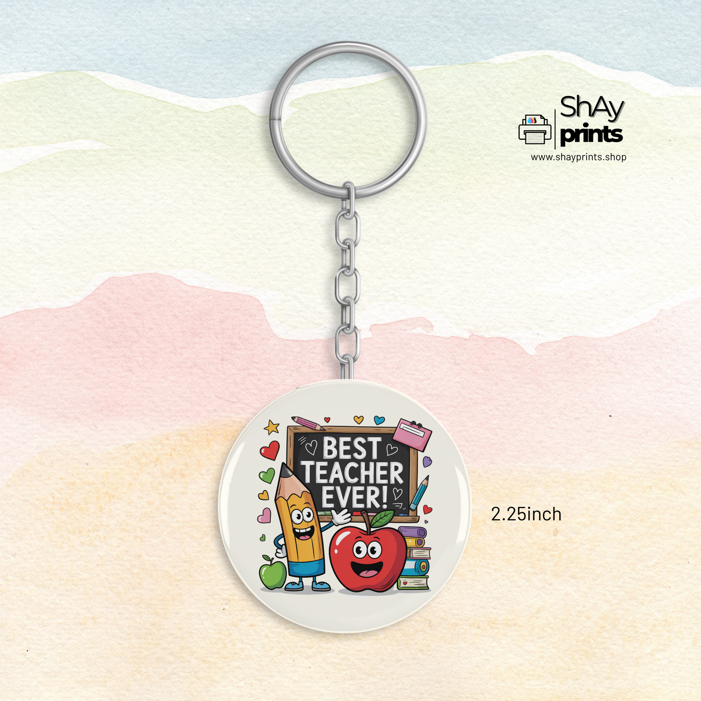 Teachers day Button Keychain