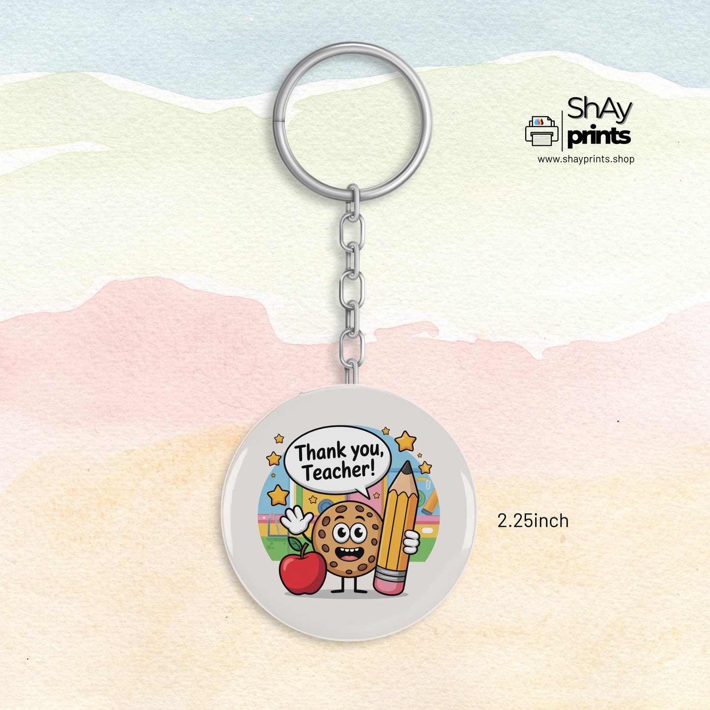 Teachers day Button Keychain