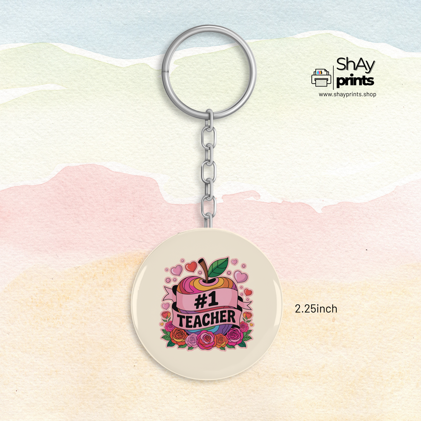Teachers day Button Keychain