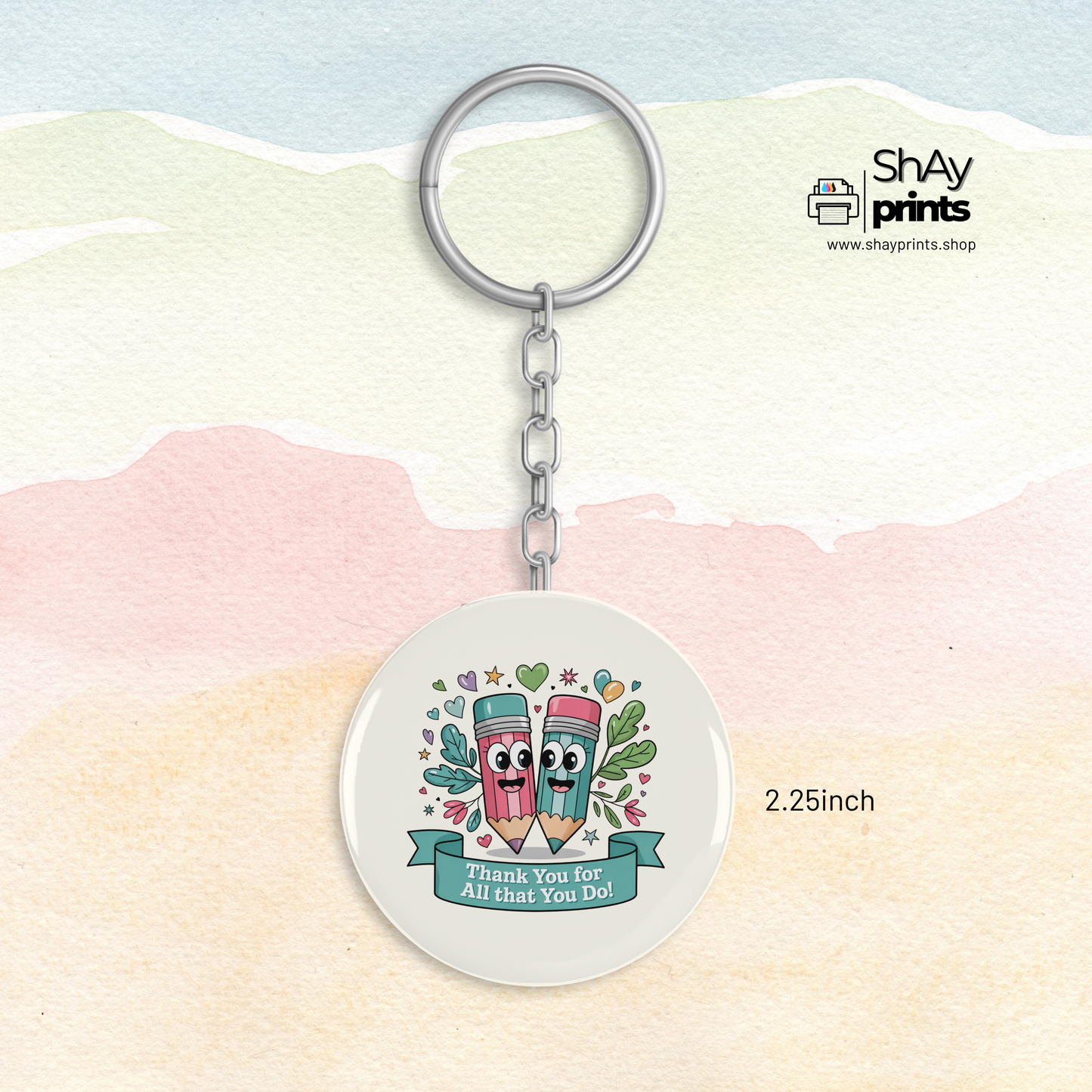 Teachers day Button Keychain