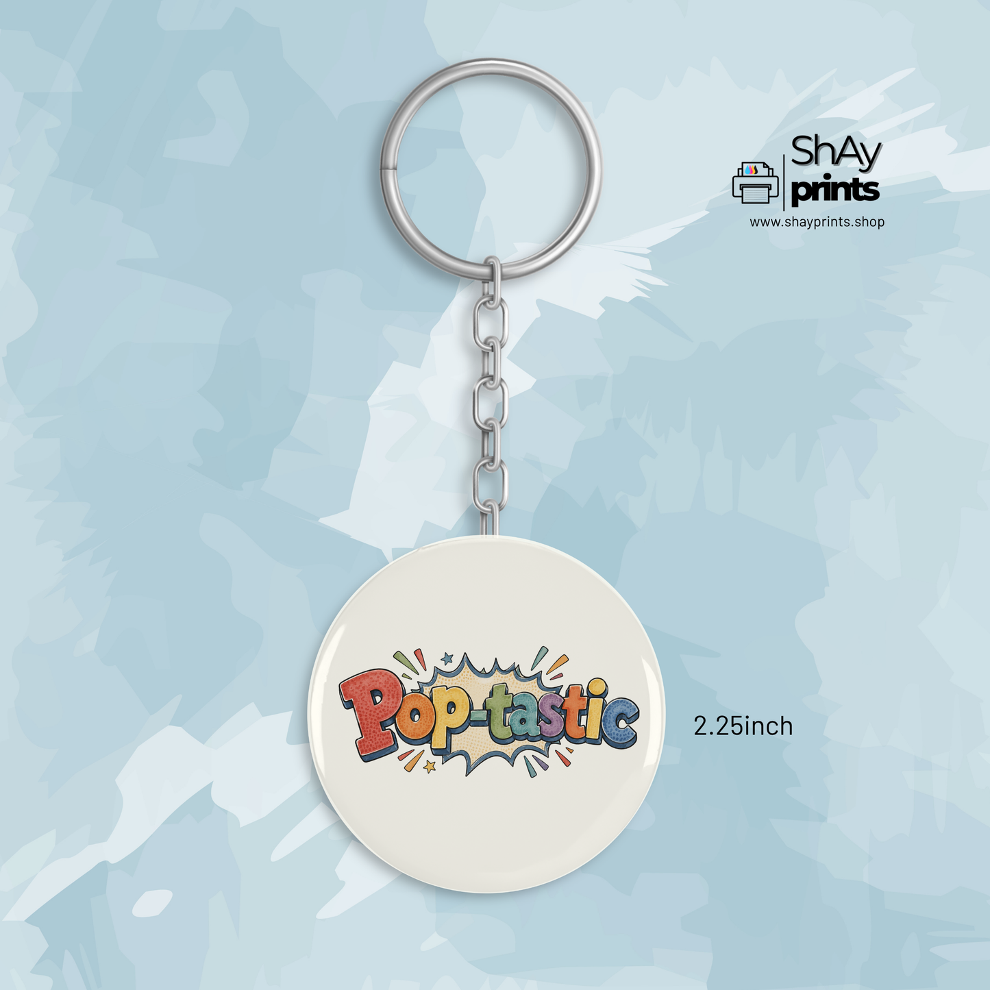Fathers day button Keychain