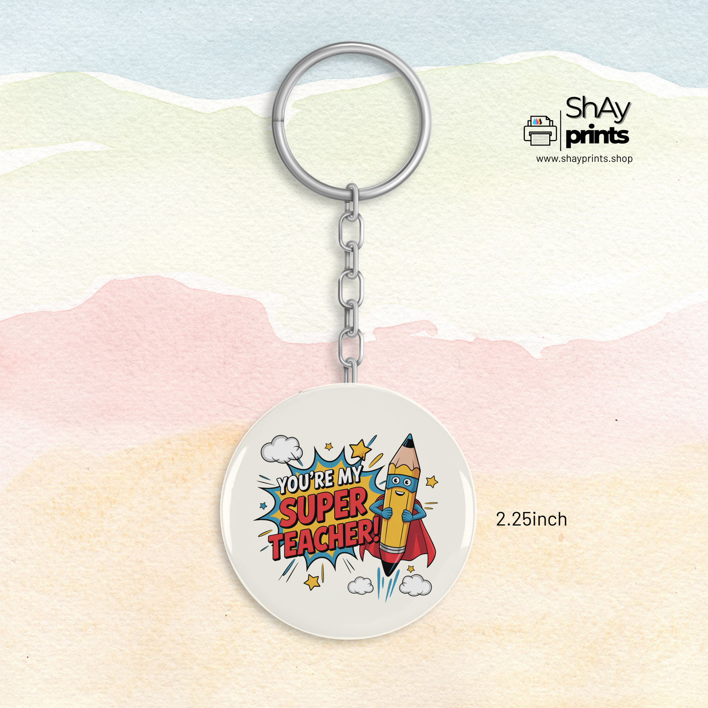 Teachers day Button Keychain