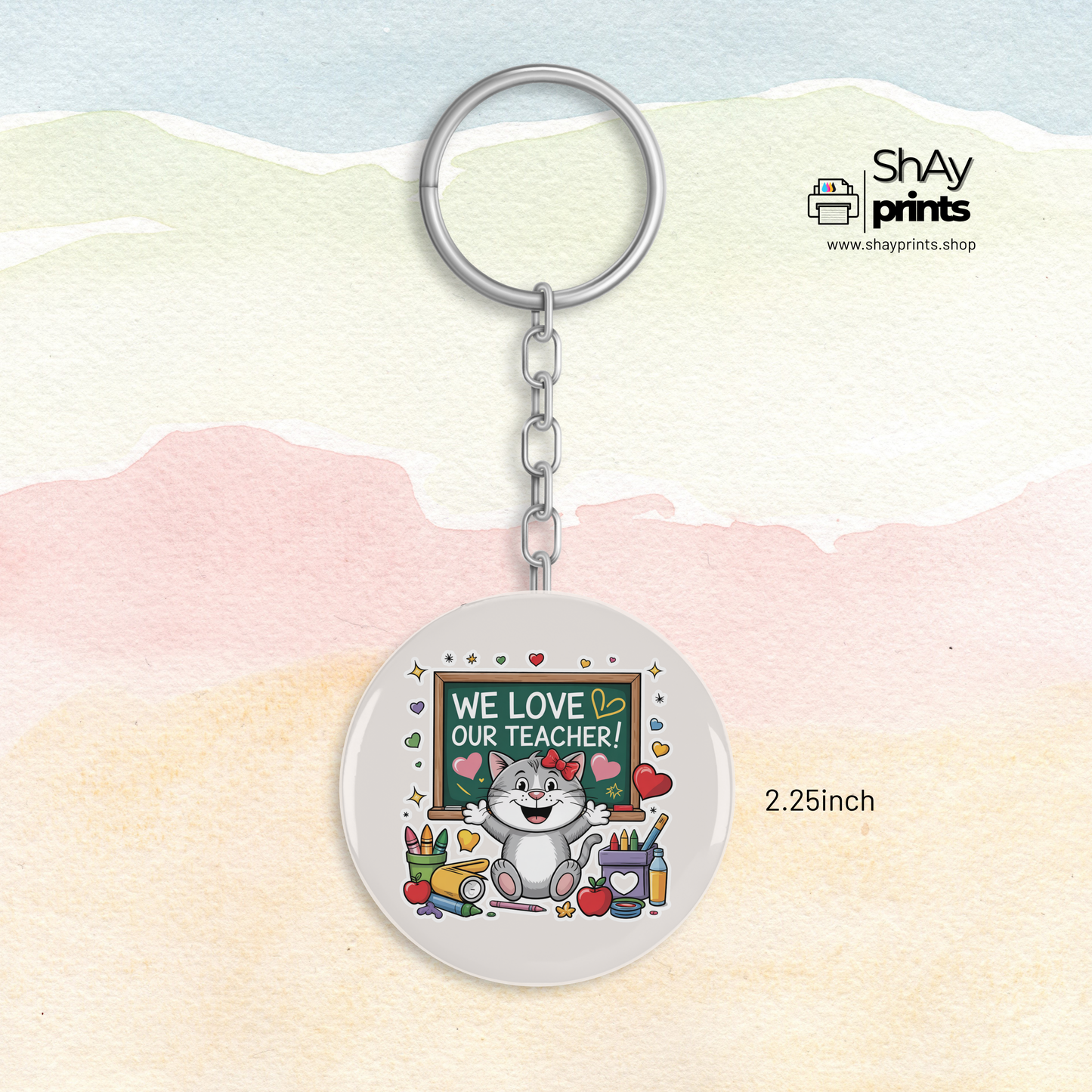 Teachers day Button Keychain