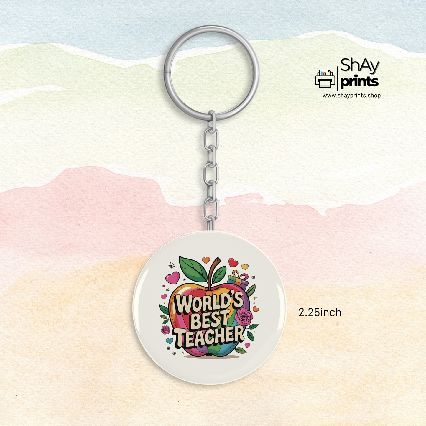 Teachers day Button Keychain